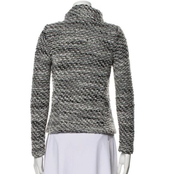 IRO Noaphina Tweed Leather Trim Coat - Picture 4 of 9